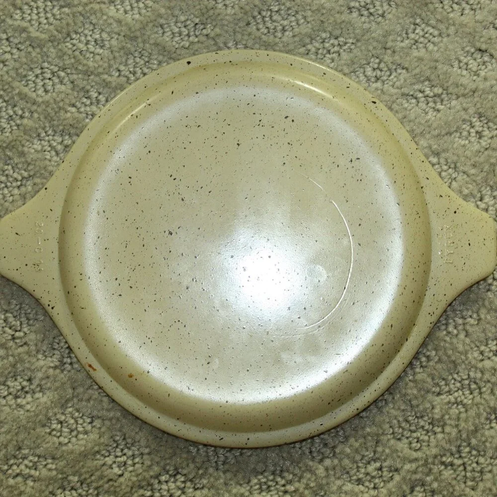 Vintage Pyrex Brown Homestead Speckled Casserole Dish With Matching Lid 473